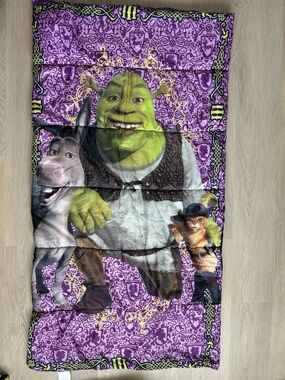 Shrek & Friends 2007 Purple Kids Sleeping Bag